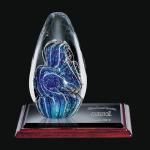 art glass awards/paperweight award/crystal paperweight/crystal art base/crystak