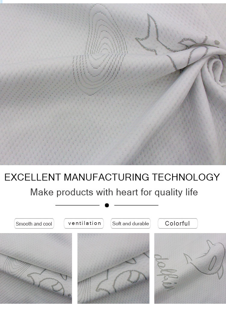 Mattress Pillowcase Knitted Jacquard Fabric Air Layer Yarn Dyed