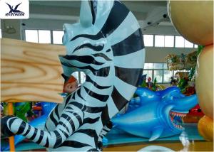 Quality Life Size Amusement Park Customized Cute Cartoon Fiberglass Animal Zebra Statues wholesale
