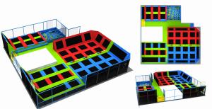 Quality 376M2 Trampoline Park Equipment Commercial Indoor Gymnastic Trampoline wholesale