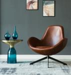 Hot Classic Design Fabric Leather Swivel Chair for Living Room Leisure chair