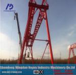 Railway Bridge Construction Using Mobile Rail Mounted Gantry Crane for Lifting