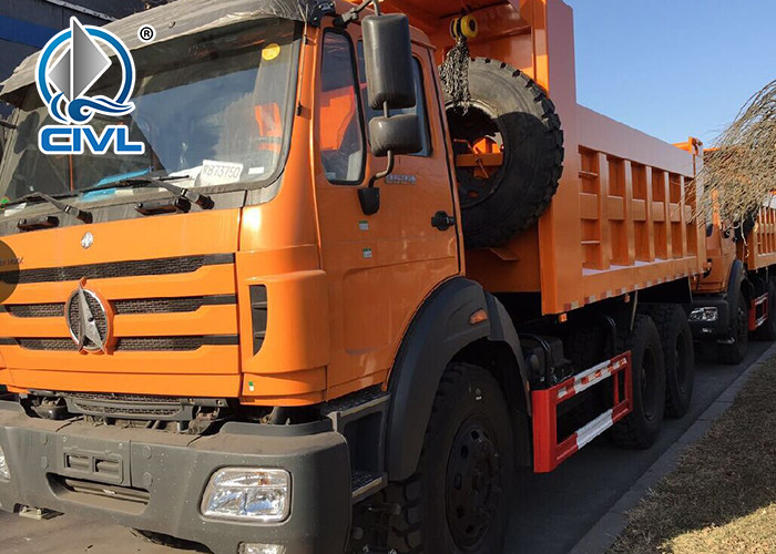 BEIBEN 6x4 Heavy Duty Dump Truck 1200R20 Tires Type 20 Cubic BeiBen 10 Wheels Heavy Tipper Truck
