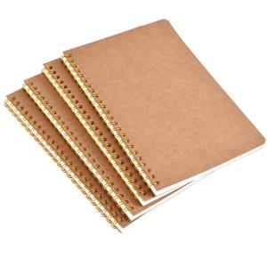 Quality kraft hardcover A5 Spiral Bound Lined Notebook 142mm x 212mm Daily Use wholesale