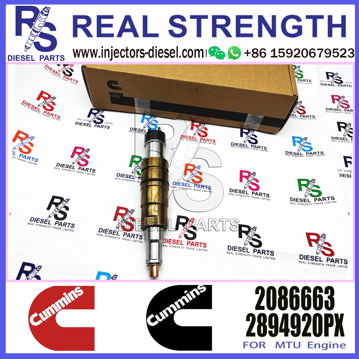 Diesel Common Rail Fuel Injector 1948565 2030519 2031836 2031835 2086663