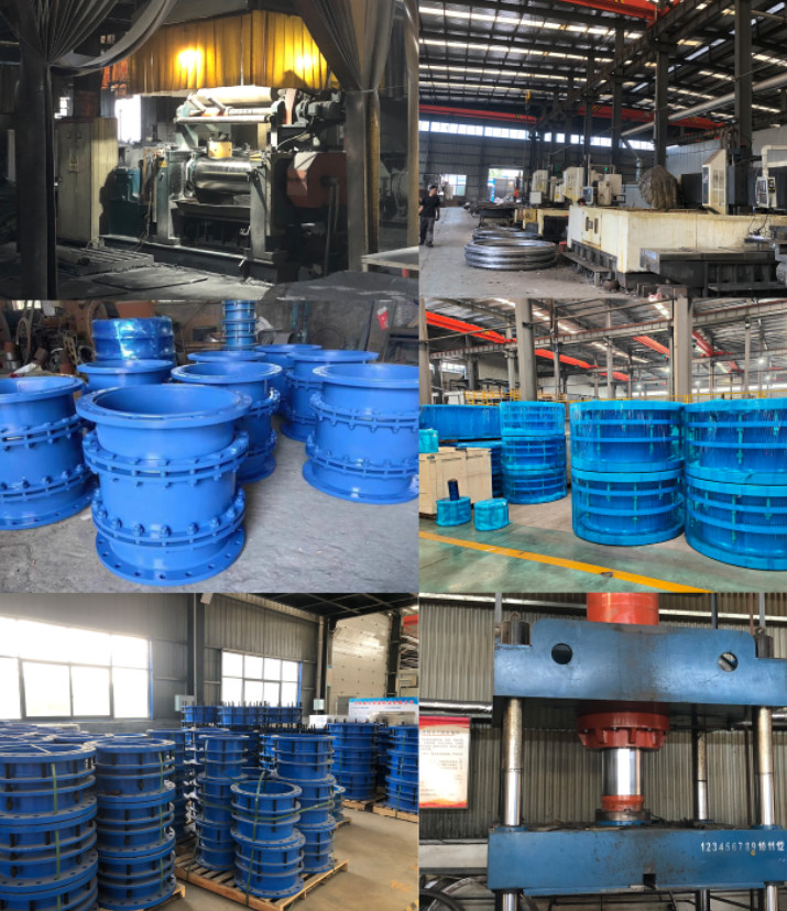Flexible D-Type High Deflection Metal Pipe Expansion Compensators Stainless Steel 304/316 Flange