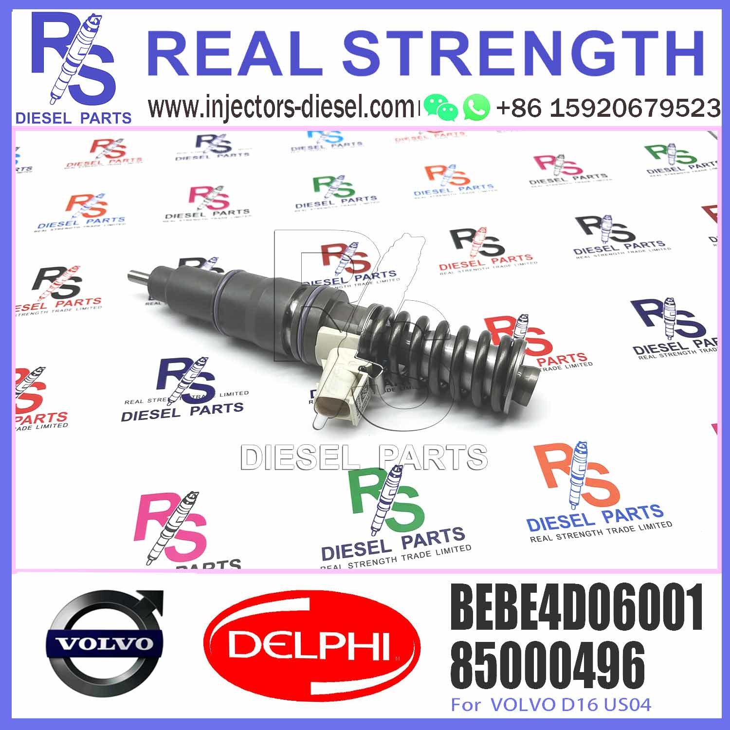 High Quality Diesel Fuel Injector 20714369 85000496 BEBE4D06001 For V-O-L-V D16 US04