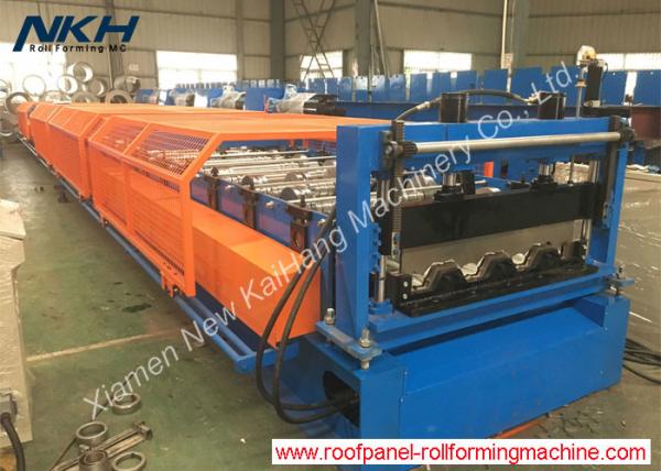 Cheap 76mm Height Rib Floor Deck Roll Forming Machine For Composite Metal Deck Panel for sale