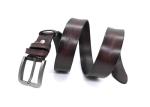Vintage Mens Casual Brown Leather Belt Standard Size 1.5'' Width
