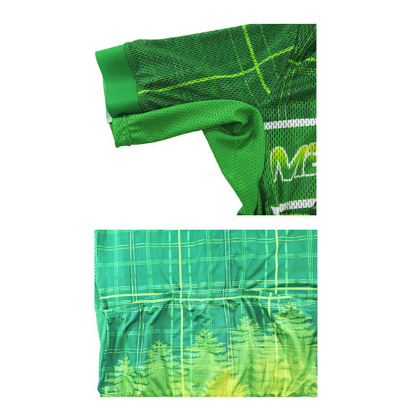 Mesh Fabric Premium Summer Cycling Jersey With Three Pockets Anti - UV