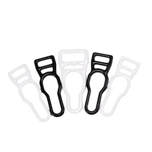 Quality Black White 12mm Metal Suspender Garter Clips Nylon Coated wholesale