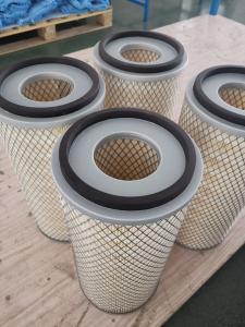 Quality Industrial Cellulose Micron Pleated Suction Compressor Air Filter For Dust Collecting wholesale