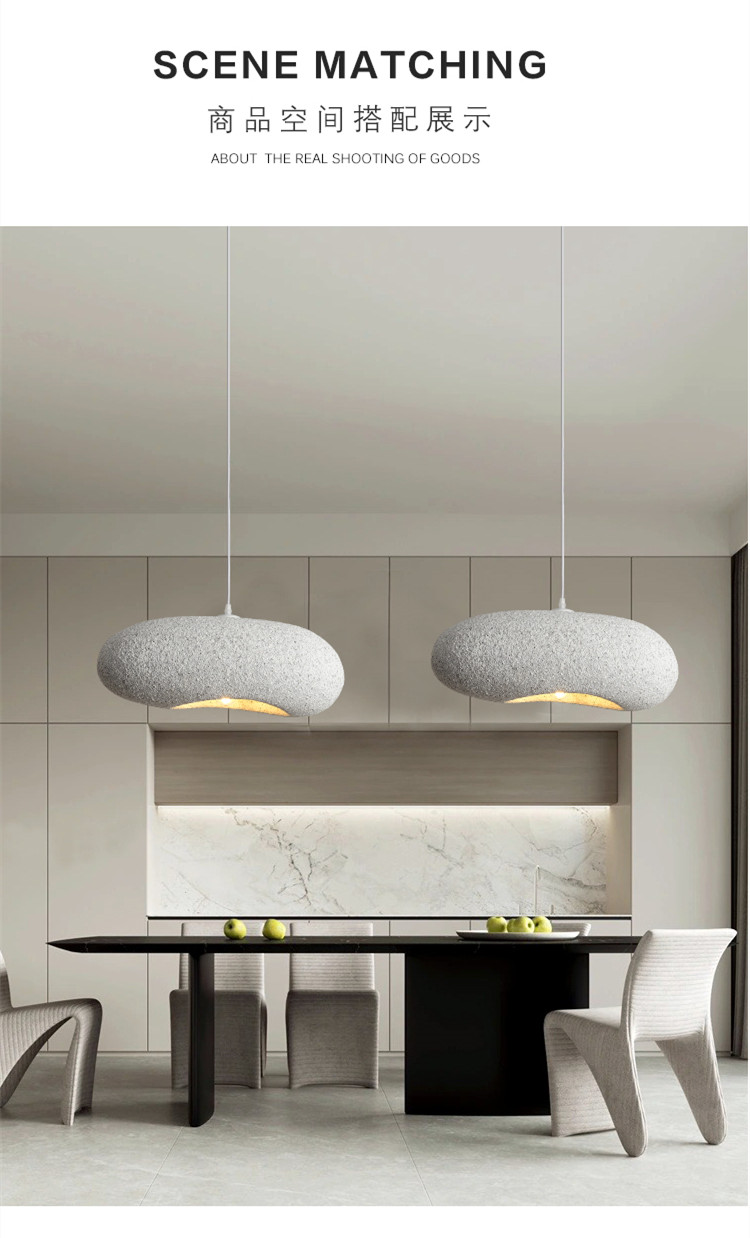 Nordic Minimalism Wabi-Sabi LED Chandelier Living Room Bedroom Modern Bar Decoration Lamp(WH-VP-171)