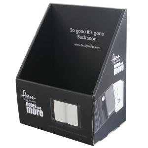 Quality Pure Black Cardboard Countertop Book Displays For Promotion / Advertisement wholesale