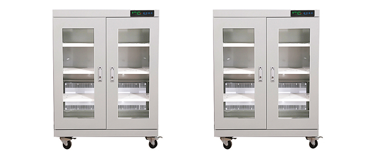 LCD Touch Screen Electronic Dry Cabinet Temperature And Humidity Control