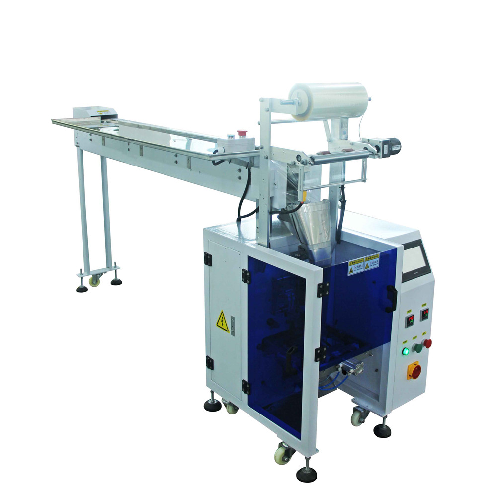 Vertical Counting Manual Feeding Chain Bucket Type Hardware Bag Sealing Packing Machine