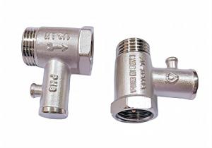 Quality 1/2 Brass Check Valve Nickel Plated Water Heater Safety wholesale