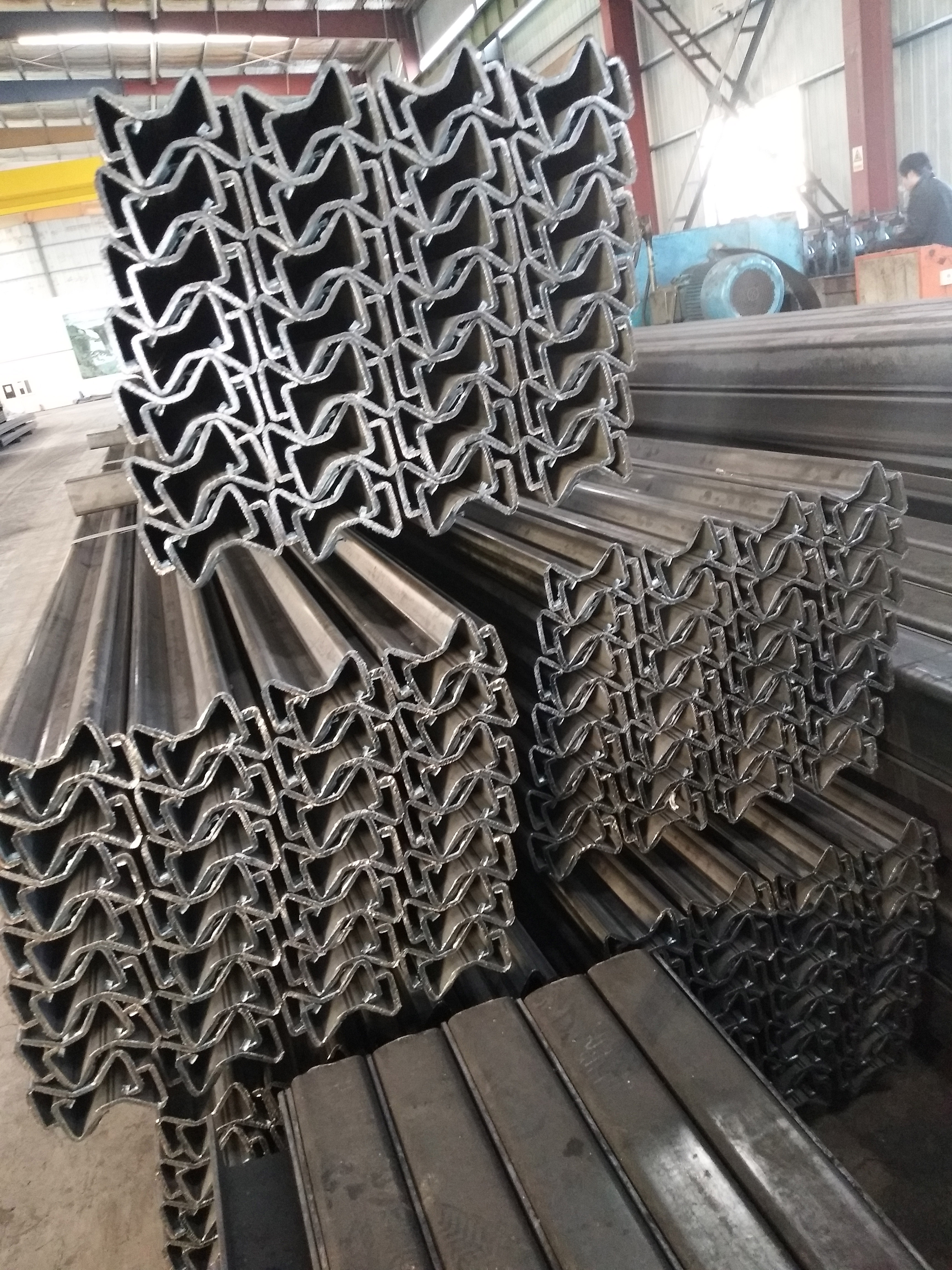 Hot Dipped Galvanized Steel Highway Guardrail Sigma Post with Straight Barrier Design