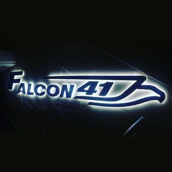 Outdoor Acrylic Sign Led Light Name Boards Stainless Steel Custom 3D Lighting