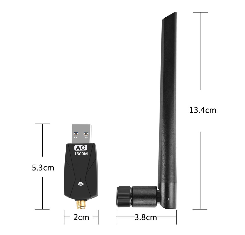 5GHZ/866Mbps Usb Wifi Adapter With External Antenna Connector