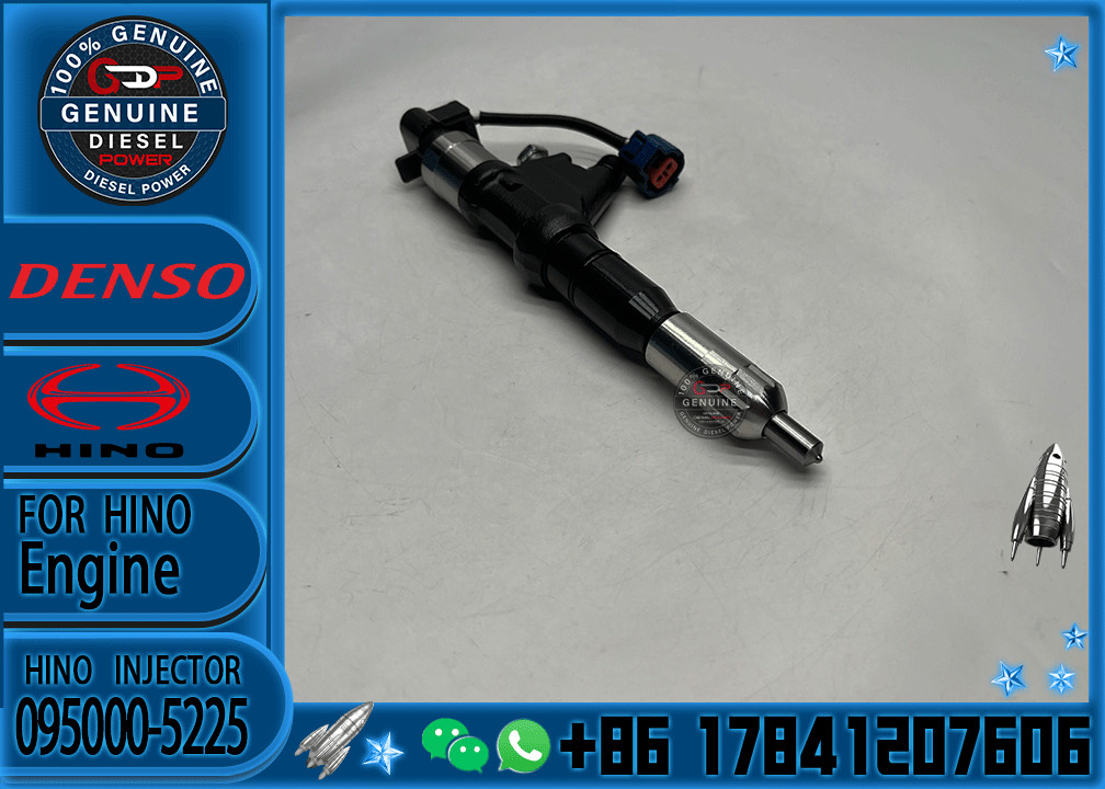Diesel Fuel Injection Common Rail Injector 095000-5226 095000-5225 23670-E0341 for HINO TRUCK E13C
