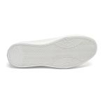 Spring Anti Odor Mens White Leather Lace Up Sneakers