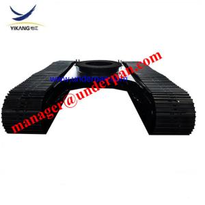 China Custom hydraulic crawler steel track undercarriage manufacturer with slewing bearing on sale
