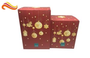 Quality Foldable Corrugated Tin Package , Pop Up Decorative Christmas Gift Boxes With Lids wholesale