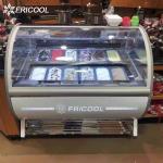 Single Temperature 20 Trays Ice Cream Upright Display Freezer 1000L