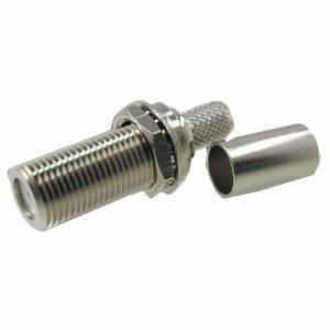 Quality RF Coaxial Connector F Female bulkhead Crimp for RG316 RG178 Coaxial Cable wholesale