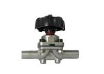Stainless Steel Welded Sanitary Diaphragm Valves Pneumatic Actuated
