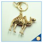 Animal Style Cute Camel Metal Key Chain Glod Plating Key Chain
