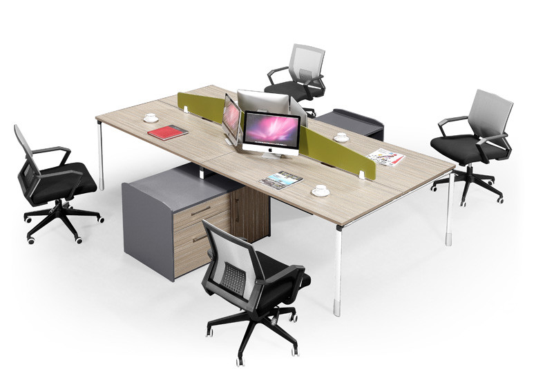 L Shape Fabric Screen Office Partition Workstation Customizied Colors