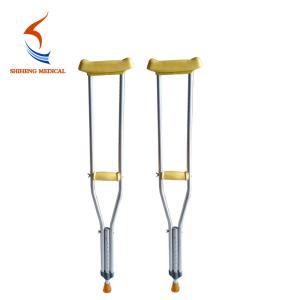 Quality New type good design silver adjustable aluminium crutch for sale wholesale