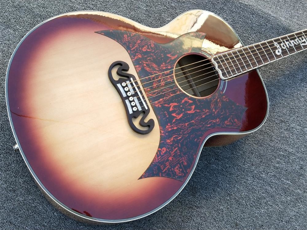 Factory Gibson custom Johnny cash G200 Acoustic Guitar,2018 Solid Spruce top 43 " G200vs Maple Acoustic Guitar