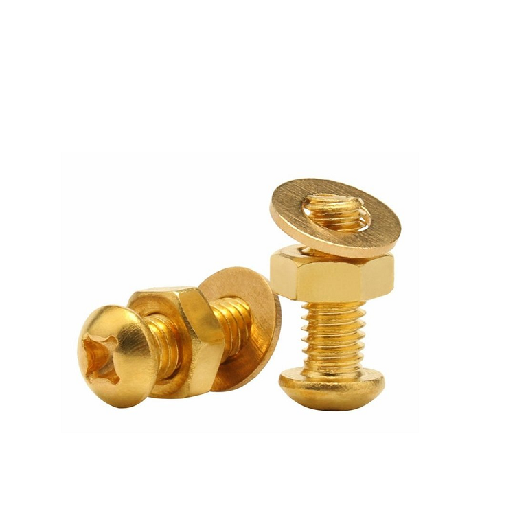 Brass Phillips Pan Head Machine Screws M3 M4 M5 M6 M8 ISO Standard 12mm 16mm Lengths