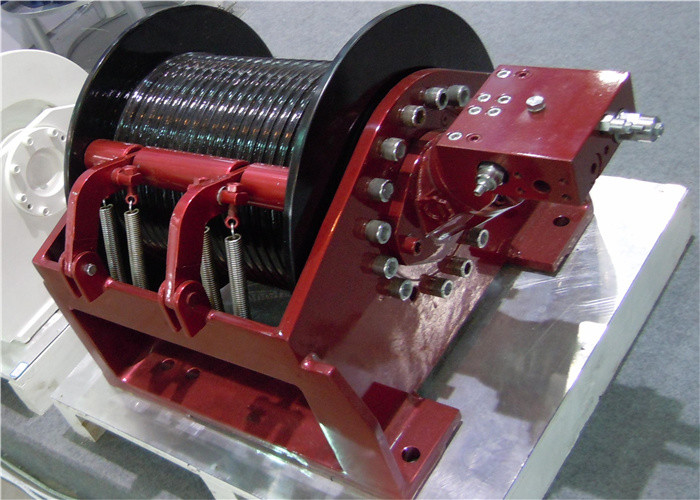 Efficient Powered Hydraulic Crane Winch Painting Galvanizing