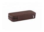 PU Imitation Leather Watch Gift Box , Brown Watch Storage Box Metal Lock Closure