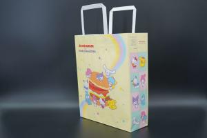 Quality Custom Printed Your Own Logo Cardboard Packaging White Brown Kraft Gift Craft Shopping Bags With Handles wholesale