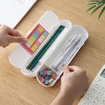Transparent PVC Plastic Cute Pure Clear Pencil Case for Schools Offices Unisex
