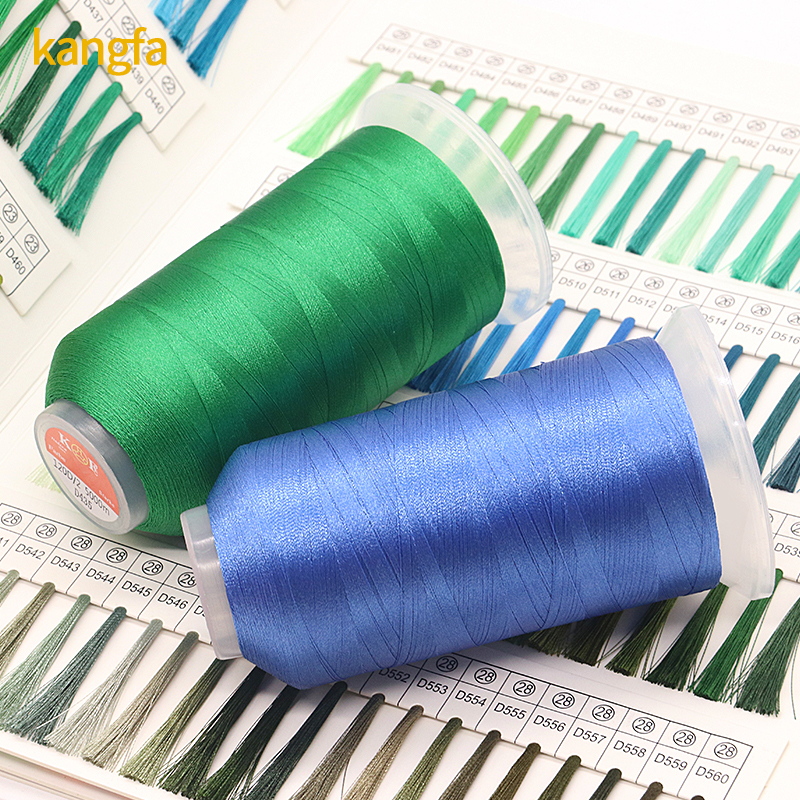 720 Colors 5000 Yard Filament Yarn Polyester/Viscose Embroidery Thread for Industrial