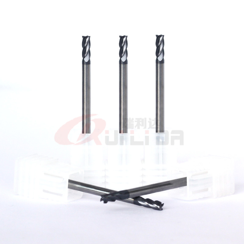 1/32"3mm Extra Long Carbide End Mill For Cast Iron Aluminum Square End Mill Cutter 4Fl