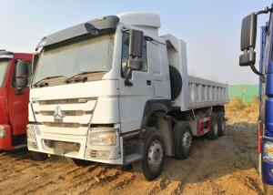 China White HOWO 8x4 Tipper Truck Heavy Duty Construction Dump Truck 30 Cubic on sale