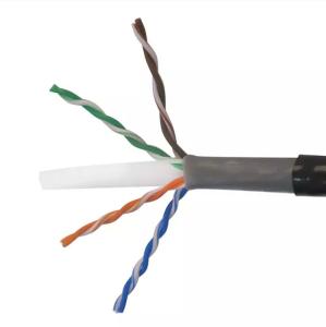 Quality Outdoor Unshielded Cat6 Lan Cable 4 Pairs Twisted Network Cable wholesale