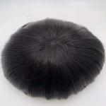 Revert Knots Full Thin PU Skin Base Human Hair Unit Men Toupee Without hair