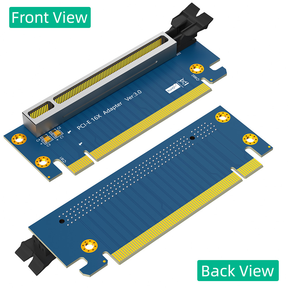 Pci-E 16x Riser Card PCI Express 3.0 16X Extension Cable 90 Degree High Speed Riser Card