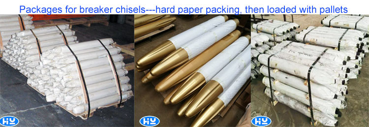 Moil Wedge Point Hydraulic Breaker Spare Parts Chisels Diamond Head Hammer Tools