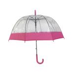 Auto Open Fiberglass Ribs 23" Transparent Dome Umbrella