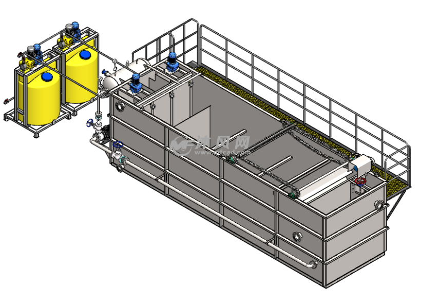 Video Outgoing-Inspection Dissolved Air Flotation Grease Traps Sewage Treatment Equipment