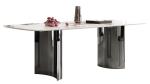 Light Luxury Stainless Steel Marble Dining Tables Height 0.78m